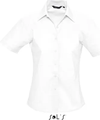 Produktbild von SOL'S Damen Bluse Kurzarm Freizeit Business Shirt Hemd Oberteil, Größe:M, Farbe:Weiß