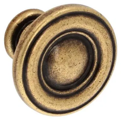 Imagen del producto de Pomo para muebles de zamak. Diámetro: 31 mm. Estilo: Antiguo "Florence". Juego de 6 unidades