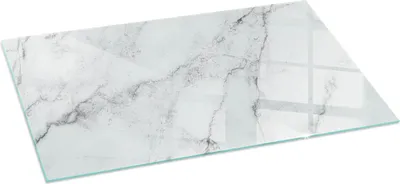 Zdjęcie produktu dla Szklana podstawa do 120x60 cm - piec - płyta kominkowa - szkło ochronne - płyta chroniąca przed iskrami - szklana podstawa ognioodporna - płyta chroniąca przed ciepłem - szklana podstawa ochronna - marmurowy wzór z żyłkami