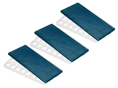Farbpalette 24 Mulden, 3er-Pack, Kunststoff, tief, mit Abdeckung