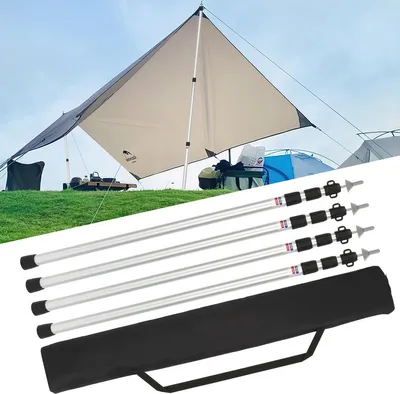 Immagine prodotto di Jopassy 4x palo della tenda palo della tenda palo della tenda per tende 87-234cm