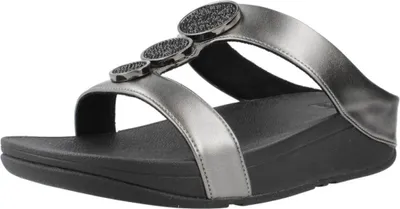 Produktbild von FITFLOP FitFlop Halo Bead-Circle Metallic H-Bar Slides SCHWARZ 38