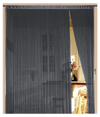 Produktbild von Fadenvorhang 150 cm x 300 cm grau