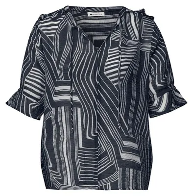 Produktbild von Tunic blouse w ruffle details 27915 darkest blue Größe 38