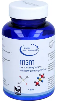 Produktbild von Hannes pure Lebenslust MSM Pulver, 100 g Pulver