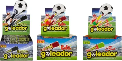 Produktbild von TESTPAKET Goleador Lakritze-Cola-Fruit Italienische Bonbons Lollies ( 3 x 200pz )