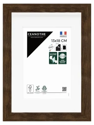 Image de CEANOTHE, cadre en bois, couleur marron foncé, 13x18 cm