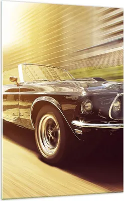 Produktbild von Bilder auf glas - Einteilig - Auto Cabrio - 70x100cm - Glasbilder - Wandbilder - Bilder - Kunstdruck - zum Aufhängen bereit - Wanddekoration aus Glas - Glas Bilder - Wandbild auf Glas - GPA70x100-3626