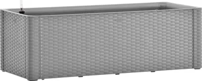 Obrázok produktu pre vidaXL Záhradný vyvýšený záhon so samozavlažovacím systémom sivý 100x43x33 cm