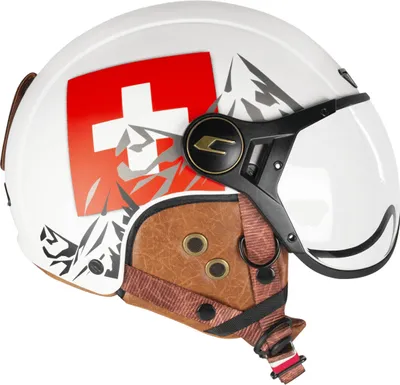 Zdjęcie produktu dla Zatwierdzony kask narciarski e-bike CGM 801C EBI SVIZZERA White Red Opaque rozmiar M