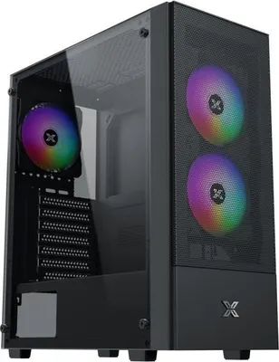 Obrázek produktu pro PC skříň XIGMATEK HERO II Air 3F, Midi-Tower, ATX/Micro ATX/Mini-ITX, 3x120mm FRGB ventilátor, přední panel z mřížky, černá
