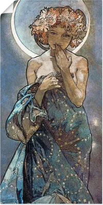 Produktbild von ARTland Poster Sterne Der Mond 1902 Größe: 30x60 cm