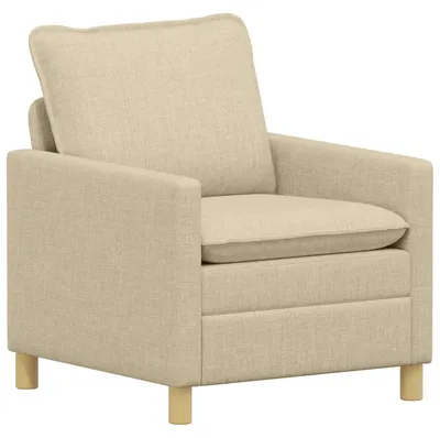 Obrázok produktu pre vidaXL Pohovka krémová 76 x 81 x 87,5 cm látková