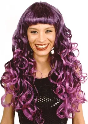Produktbild von Damen Locken Perücke (Violett / Peggy) Körner