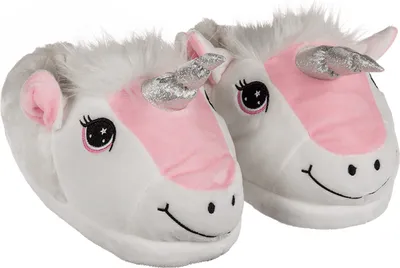 Produktbild von (748) Einhorn Kuschel Kinder Hausschuhe in Rose Gr. 31/32