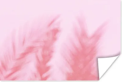 Produktbild von MuchoWow® Poster Pflanzen - Blätter - Rosa 180x120 cm - Fotoplakat