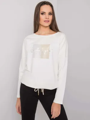 Immagine prodotto di Rue Paris Felpa da donna con cappuccio senza chiusura Mancy ecru L/XL