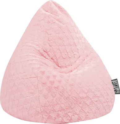 Zdjęcie produktu dla Sitzsack Sitting Point Beanbag Fluffy Hearts L ca. 120 Liter rosa 70x90 cm