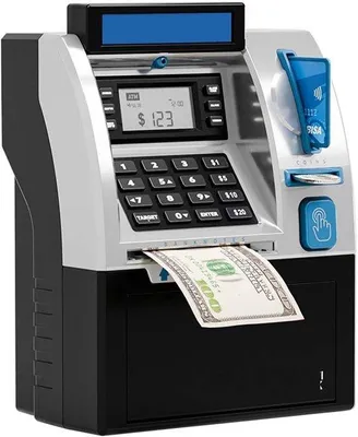 Produktbild von Mini Geldkassette für Münzen und Bargeld, Elektronische Sparbox mit Kartenfunktion, Sicherer Geldschrank für Kinder und Erwachsene