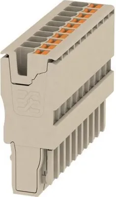 Immagine prodotto di WEIDMUELLER Morsetto a fila Weidmüller APG 2.5/10 0,14 - 2,5 mm² / 10 poli beige 151377000
