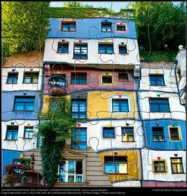 Obrázek produktu pro Skládačka Hundertwasser s blahopřáním