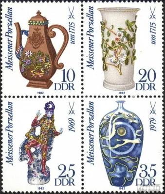 Produktbild von Briefmarken DDR 1982 Mi 2667-2670 Viererblock (kompl.Ausgabe) postfrisch Böttger