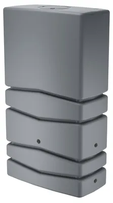 Produktbild von Regentonne eckig NEPTUN 350 Liter grau inkl. Hahn