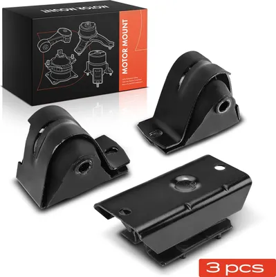 Image de Frankberg 2x Support Moteur + 1x Support de Boîte de Vitesses Gauche pour Jeep Cherokee XJ 4.0L 1986-1996