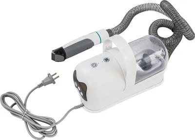 Zdjęcie produktu dla Maszynka do strzyżenia psów i kotów - 7 w 1: maszynka do strzyżenia sierści z odkurzaczem - 400 W - moc ssania 13000 Pa - 6 nasadek grzebieniowych (3–23 mm) - cicha - kolor: szary