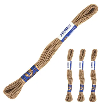 Produktbild von 3 Docken Stickgarn je ca. 8m / Sticktwist 100% Baumwolle Stickerei verschiedene Farbwahl, Farbe :7332 hellbeige