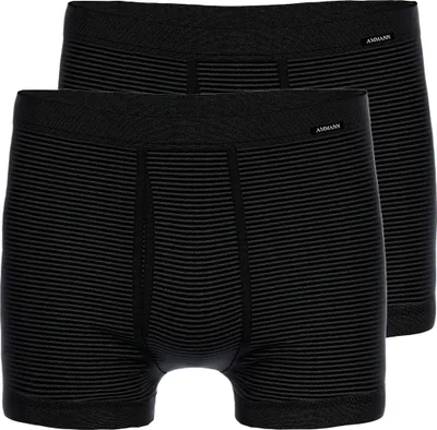 Produktbild von Ammann 2er Pack Jeans Feinripp Retro Short / Pant Im sportlich-klassischem Schnitt, Aus strapazierfähiger Baumwolle, Mit Weichelastikbund