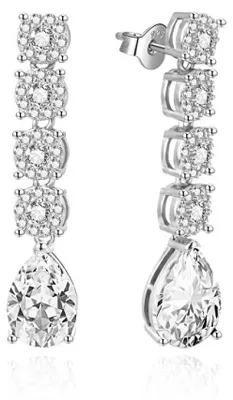 Image de Boucles d'oreilles scintillantes avec zircones AGUP3501