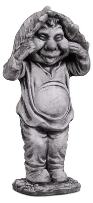 Produktbild von Graue Gartenfigur, Zwerg aus Gusseisen, 47 cm