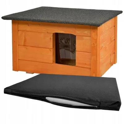 Immagine prodotto di Cuccia per cani gatti Woodok isolata in legno di abete rosso + cuccia per cani