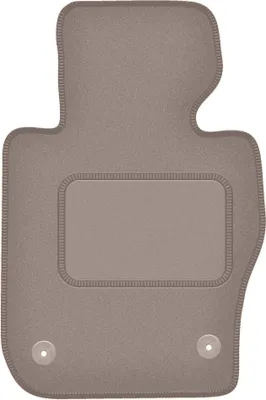Produktbild von Fahrerfußmatte Velours beige passend für BMW 3 E90 xDrive (2004-2011, Limousine) – mit Befestigungen – passgenau