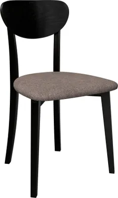 Produktbild von MIRJAN24 Stuhl Hugo New VII, Esszimmerstuhl aus Buchenholz, 47x48x86 cm (Holzfarbe: Schwarz, Stofffarbe: Hygge D20)