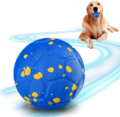 Interaktiver Hundeball mit Rotation, USB-C, Blau