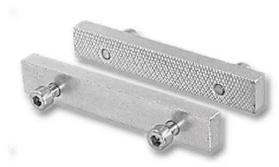 Schraubstockbacken 160 mm, legierter Stahl, gehärtet, verzinkt, umkehrbar