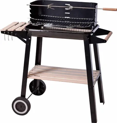 A charcoal grill on a white background.