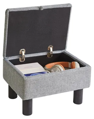 Image de Petits tabourets de rangement avec pieds en bois