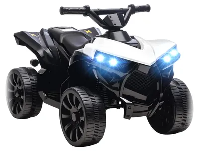 Produktbild von Kinder-Elektroquad 6V mit Musik und LED-Scheinwerfer, Weiß