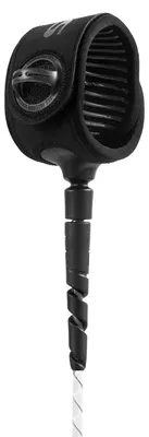 Image de FCS Leash Freedom Helix 9' - Leash de Surf Tout-Terrain - Cheville - Naturel/Noir - Conçu pour Surfeurs de Tous Niveaux - Idéal pour Vagues Moyennes à Grandes - Résistant et Flexible pour Performance