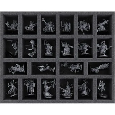 Immagine prodotto di Inserto in schiuma con 22 scomparti per miniature di Warhammer Underworlds