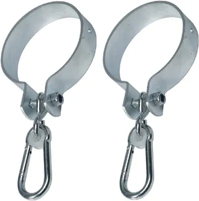 Zdjęcie produktu dla Obejma do huśtawek 12 cm, zestaw 2 szt., stal galwanizowana, do placu zabaw