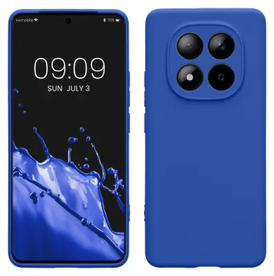 Produktbild von kwmobile Handyhülle für Xiaomi Redmi Note 15 4G / Redmi Note 15 5G / Poco M8 5G Hülle - weiches Handy Silikon Case - Schutzhülle Cover - Baltik Blau