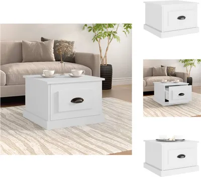 Produktbild von vidaXL Couchtisch Weiß 50x50x35 cm Holzwerkstoff - Couchtische