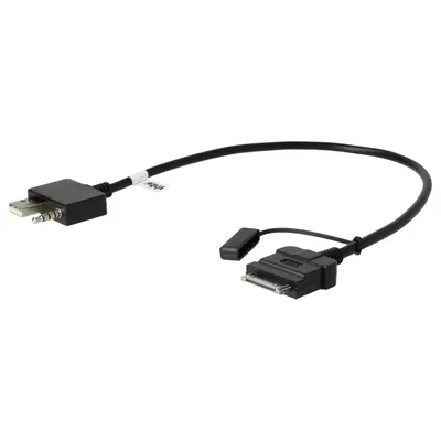 Produktbild von vhbw AUX Audio Adapter Kabel KFZ Radio (30 cm) kompatibel mit Apple iPod mit 30-poligen Anschluss Auto, Autoradio - USB