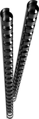 Immagine prodotto di Genie 12369 dorso di raccoglitore a spirale / A4 / 8mm (45 fogli) / nero / confezione da 25