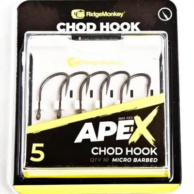 Obrázok produktu pre Kaprové háčiky RidgeMonkey Ape-X Chod Barbed r. 6