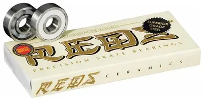 Produktbild von BONES Skateboard Kugellager - Keramik Reds - 8er Set - Schwarz